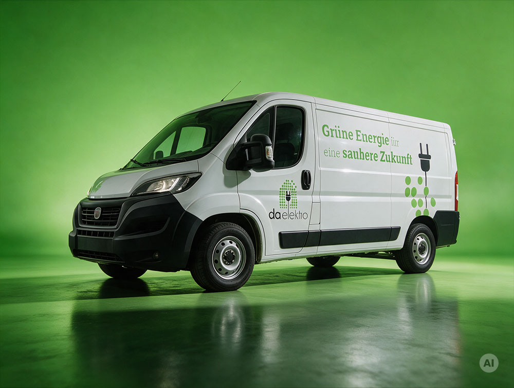 Fahrzeugbeschriftung da-elektro fiat ducato